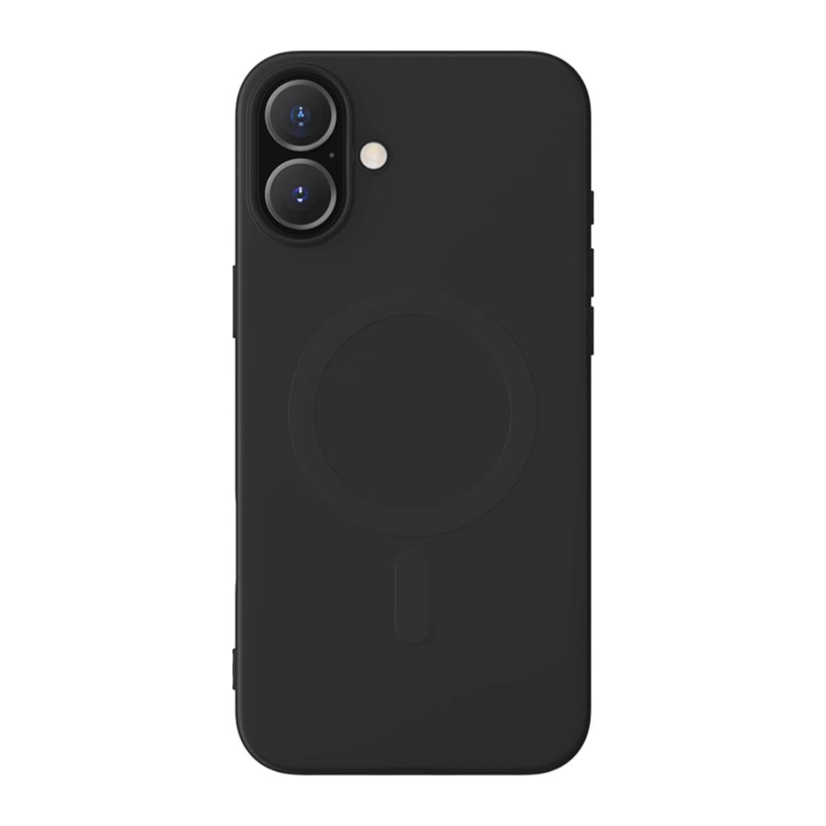 Coque iPhone 16 BigBen anti-chute avec angles renforcés et finition noire mate