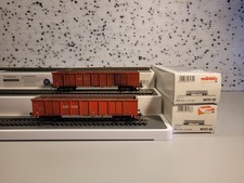 Märklin H0 2x 00757-02 Güterwagen Railion der DB mit OVP