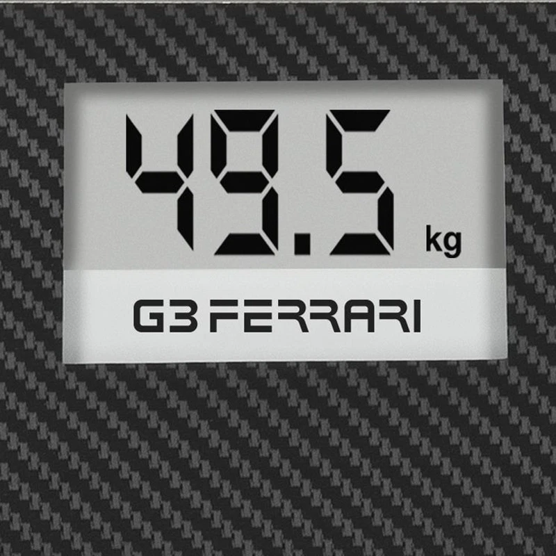 Bilancia Pesapersona Digitale G3Ferrari G30071 PESiO Vetro Carbonio 150 kg Bagno, fotografia 7 di 9