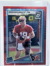 2025 Donruss Graham Mertz #347 Optic Rated Rookies Red Pandora Rookie A103