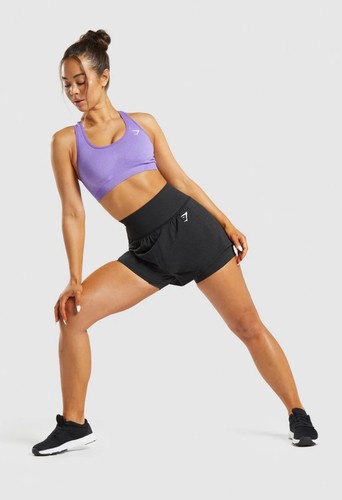 Pantaloncini corti GYMSHARK DNU Vital senza cuciture 2.0 2-IN-1 B2A5G neri taglia M medium - Foto 4 di 14