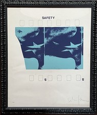 Mario Schifano - “Safety”, 1968. Serigrafia firmata e numerata