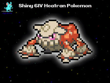 ✨ Brillante ✨ 6IV Max Stats Effort Heatran Legendary Legend Fire Steel Pokemon ✨