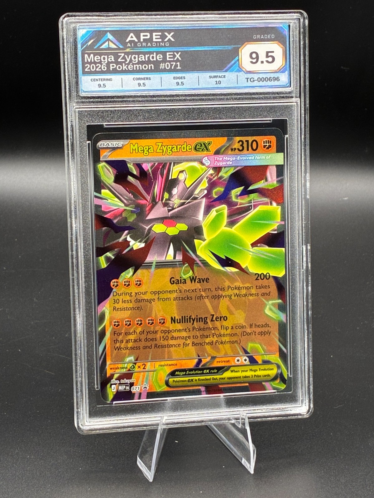 2026 Pokemon #071 Mega Zygarde EX Graded 9.5