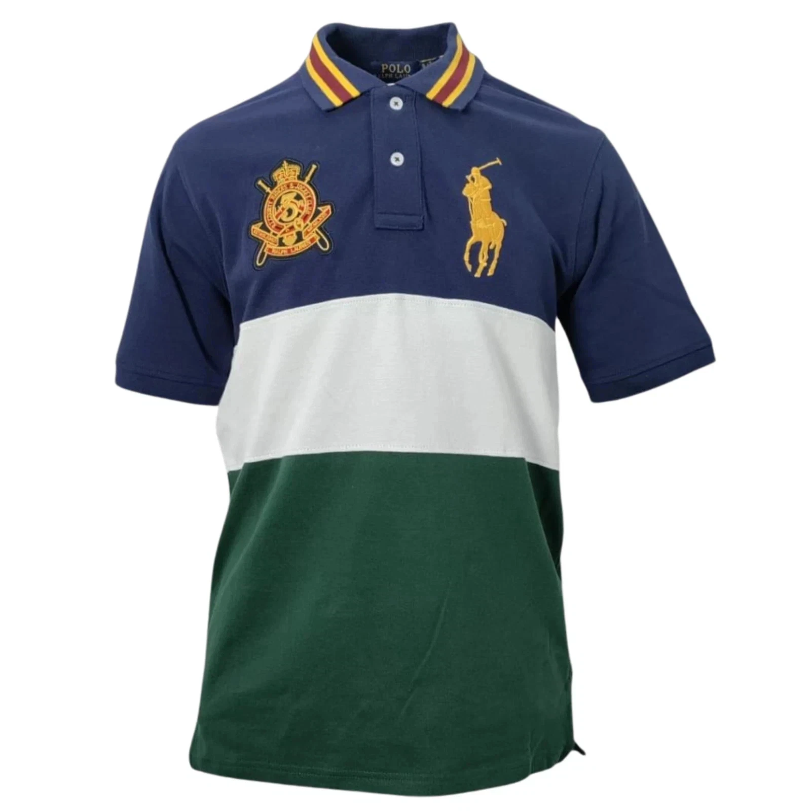 Branded Big Pony Crest Logo Polo Shirt - Classic/Loose Fit Top Summer Casual
Opens in a new window o