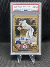 Josh Jung RC 2023 Topps Gilded Gold Etch Auto /99 PSA 10