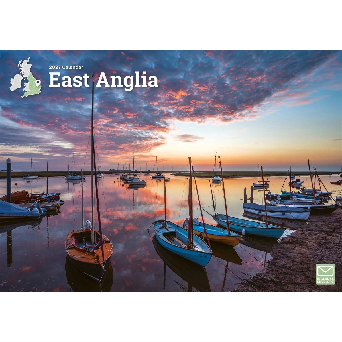 East Anglia A4 Calendar 2027 Wall Calendars Month To View Travel (PB 2026) - Image 4