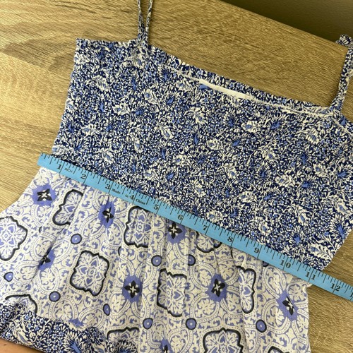 Maxi abito midi donna OndadeMar stampa blu smock grande - Foto 9 di 9
