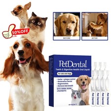 Pet Dental Teeth Digestive Health Oral Liquid with Herbal Blend Postbiotic NEW