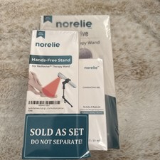 Norelie RedRevive Red Light Laser Therapy Wand 3 Bundle Set Holder And Gel