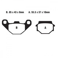 Bremsbelag EBC FA067TT Vorne FüR Kawasaki BJ 250 A Estrella Bj. 1994-1995