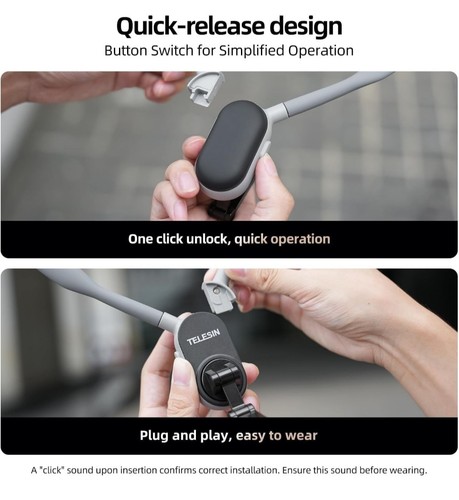 TELESIN Magnetic Neck Mount for Phones - Photo 6 sur 7