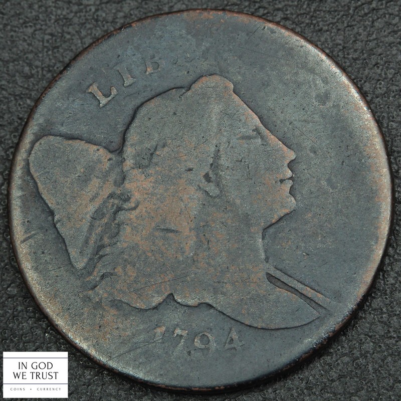1794 Liberty Cap Copper Half Cent 1/2C