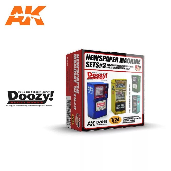 Ak Interactive Dz019 - Newspaper Machine Sets 3 - New