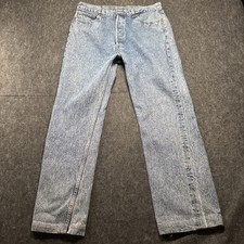 Vintage Y2K Levis 501 Jeans Mens 32x31 Stone Wash USA Made Retro Button Fly Blue