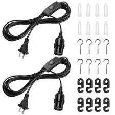 DiCUNO Extension Hanging Lantern Cord Cable, E26 Pendant Light Lamp Socket,...