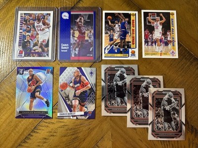 Charles Barkley lot of 9 Cards (1991-24) 76ers, Suns, Auburn   Listed Below