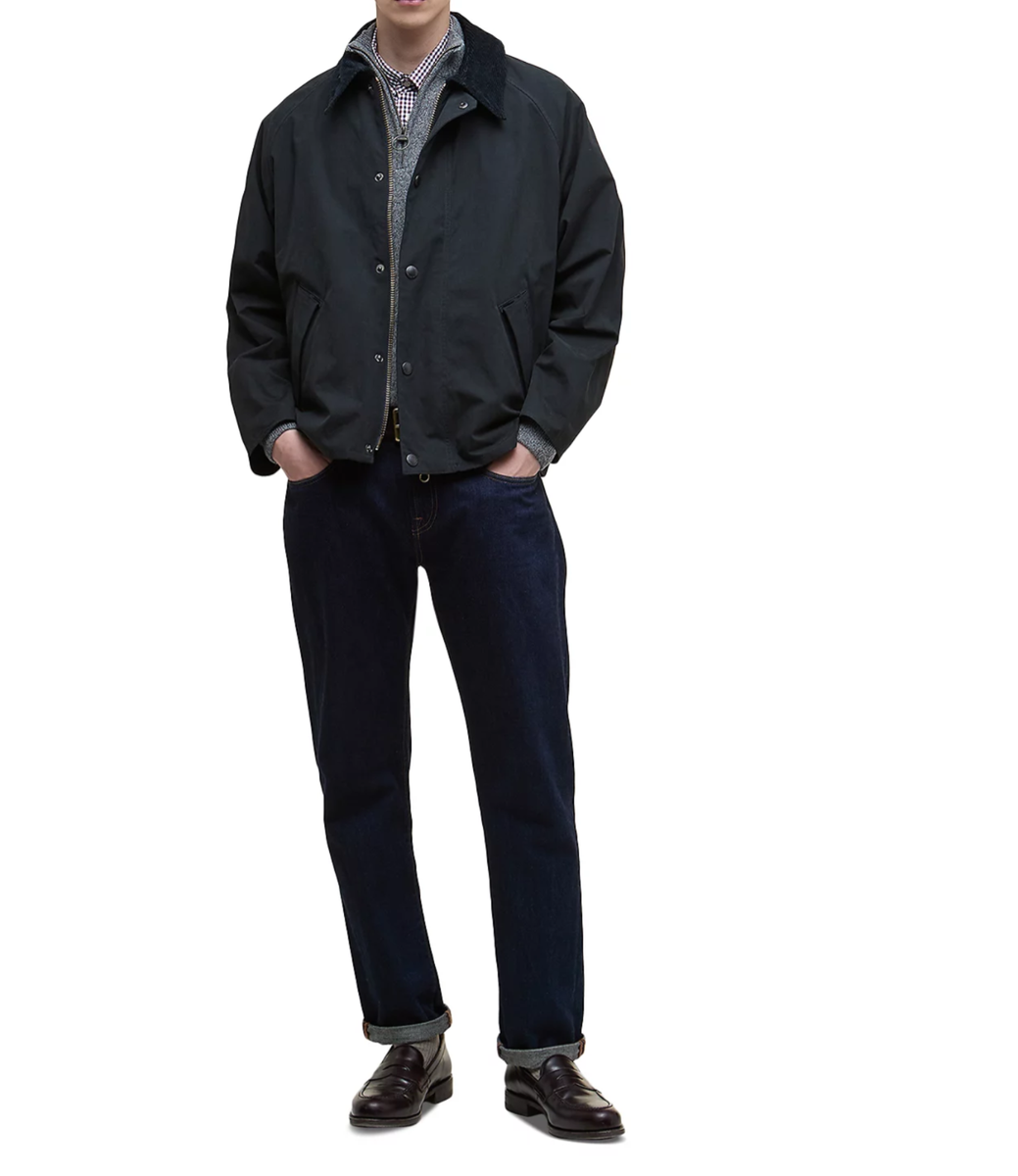 Navy ~ Barbour OS Transporter Casual Jacket MSRP$435 British