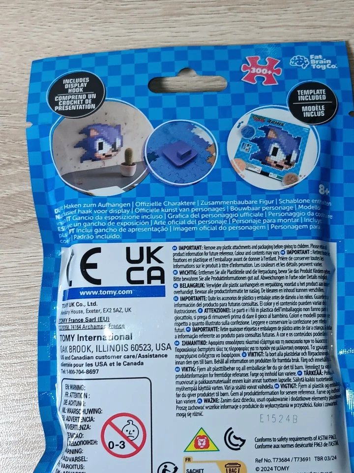 *ENVÍO GRATUITO* KNUCKLES + SONIC the Hedgehog 8 bits rompecabezas de construcción Jixlez SEGA Foto 4 de 4