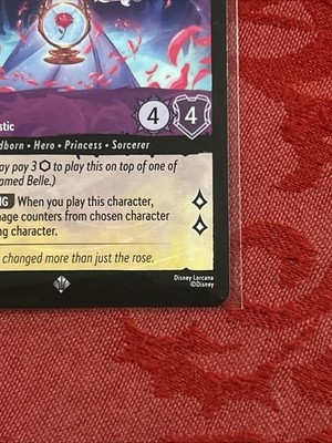 Disney Lorcana - Fabled - Belle - Accomplished Mystic - 40/204 | eBay