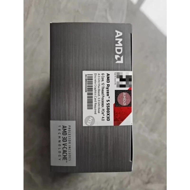 Nuevo sello AMD Ryzen 7 5500X3D 6 núcleos 12 hilos TOP105W AM4 CPU