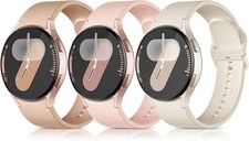 3 Pack Soft Silicone Strap Compatible with Galaxy Watch 6/7 40mm 44mm
