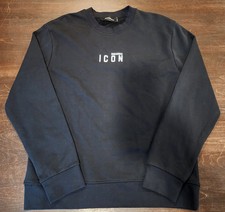 Dsquared2 Icon Black Crewneck Sweatshirt Men's Size M