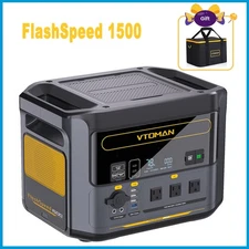 VTOMAN FlashSpeed 1500 Portable Power Station 1548Wh LiFePO4 Solar Generator Bag