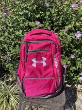 Under Armour Backpack Pretty In Pink Many Pockets Zippers -cutest Pack I Have
