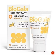 BioGaia Protectis Probiotic Baby Drops with Vitamin D3 - 0.34 fl oz