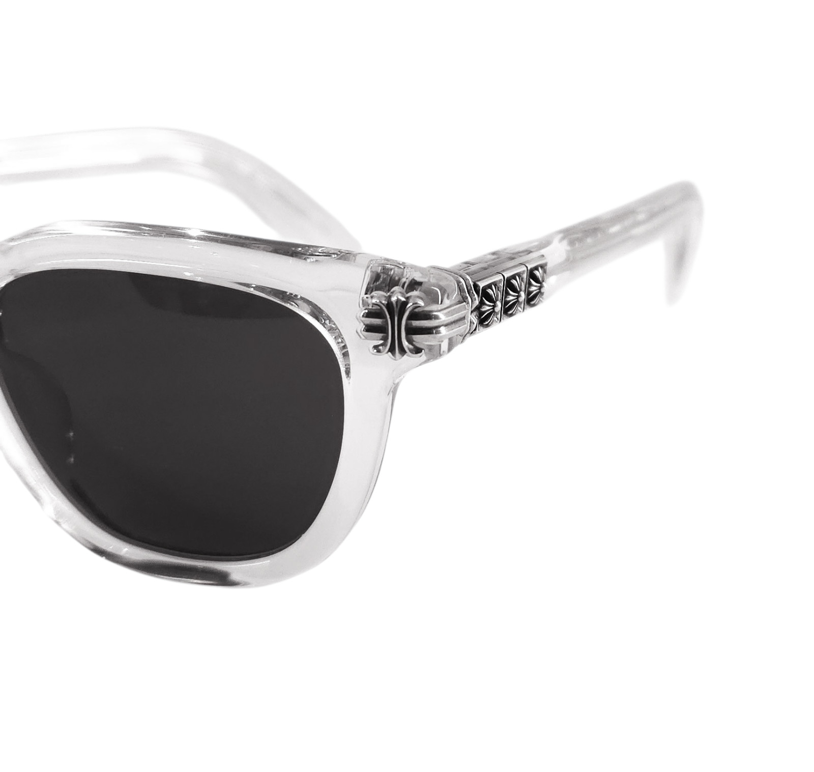 Chrome Hearts Smoke Show Sunglasses Crystal/Gray Zeiss lenses size 52 new thumbnail 3