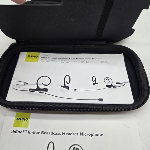 DPA d:fine Slim Dual In-Ear Broadcast Headset Microphone With Microdot and Case - Picture 7 of 11