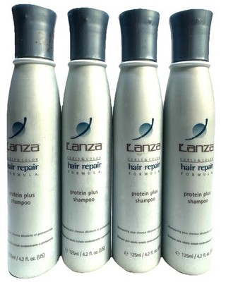 4 lanza hair repair protein plus shampoo 4.2oz scuffed exterior