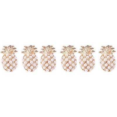  3 Paare Fruchtimitation Perle 3D Ananas Ohrringe für Frauen Vintage Statement