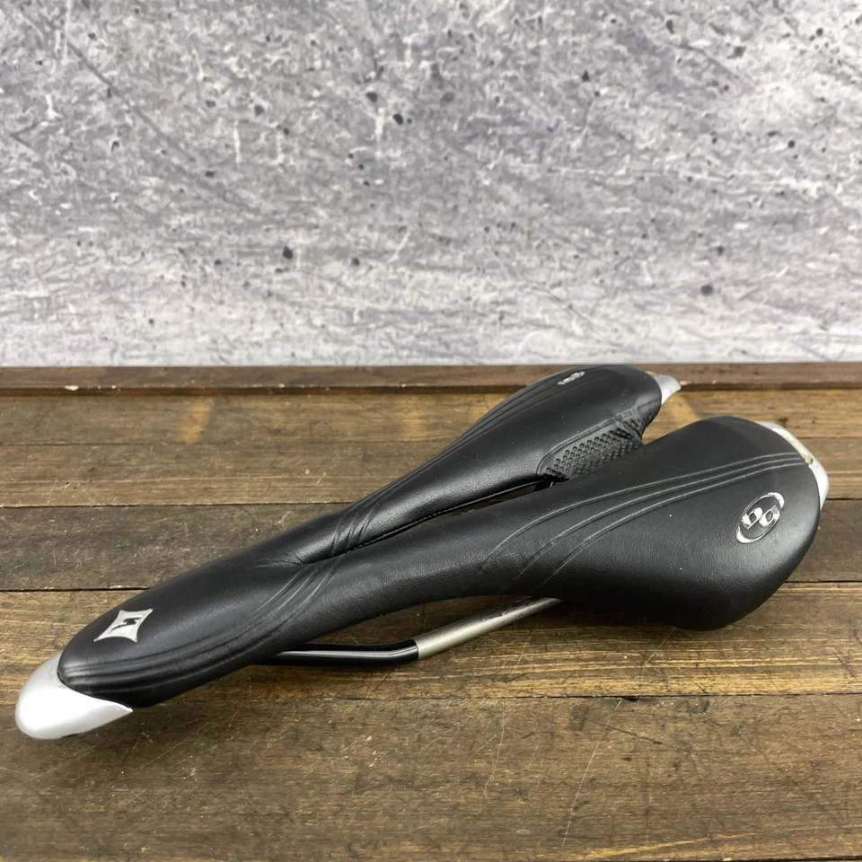 Sillín de bicicleta de carretera Specialized Ruby Seat 143 gel geometría para mujer Ti titanio Foto 3 de 4