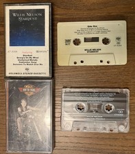 (4) CASSETTE LOT Willie Nelson "Phases, Stardust, Born for Trouble, Waylon" VG