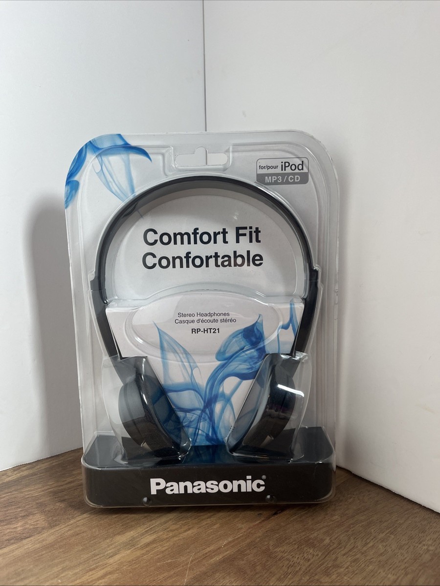 NEW Vintage Panasonic RP-HT21 Stereo Headphones IPOD Music Player