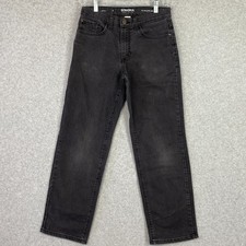 Sonoma Jeans Boys 16 Black Straight The Everyday Jean Med Wash Denim 28x27.5