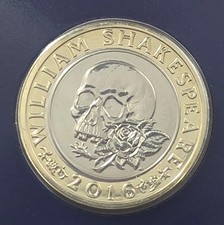 2016 William Shakespeare Tragedies UK Brilliant Uncirculated Two Pounds £2 Coin - Available on eBay
