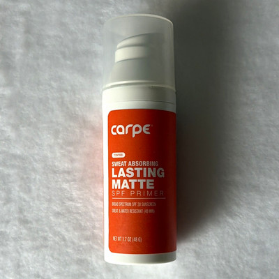 Carpe Lasting Matte SPF 30 Tinted Face Primer Sweat Absorbing 1.7 oz
