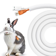 Dog and Cat Cord Protector 10ft - 3/8inch, Flexible Cable Sleeve for Easy Cor...
