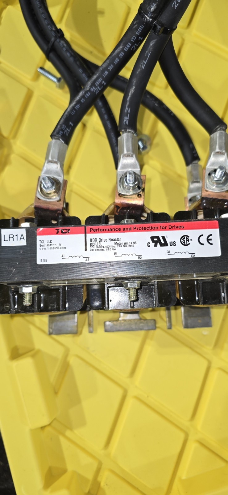 TCI KDRF3L Drive Reactor, 96 Amps, 3 Phase, Includes everything pictured