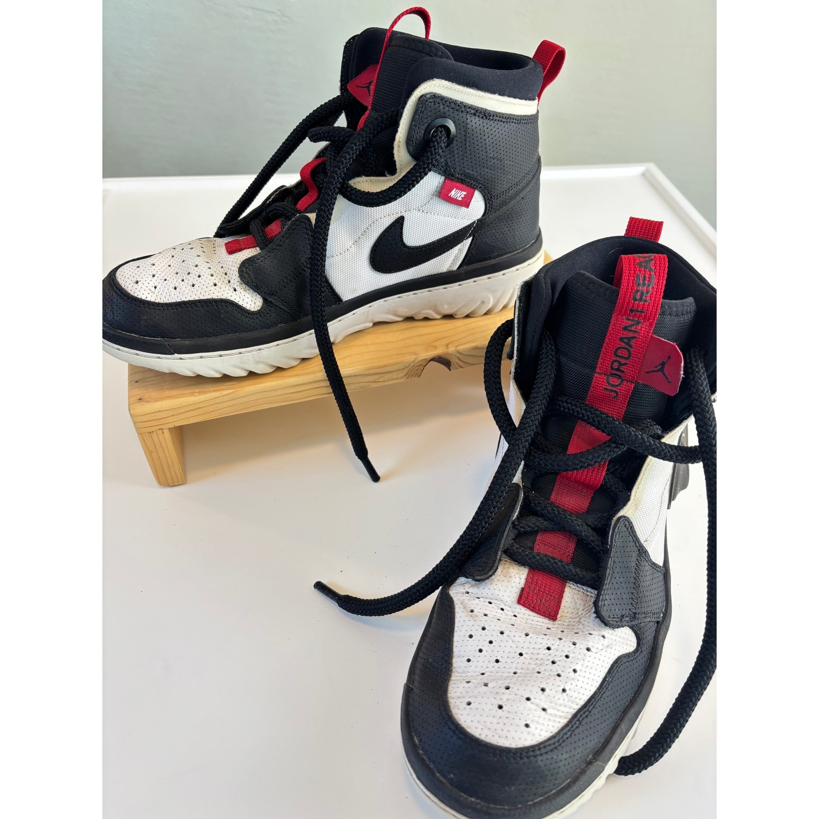 Jordan React Elevation Mens Basketball Shoes Blac… - image 1