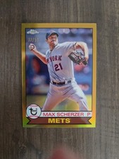 2023 Topps Chrome Lids Mitchell & Ness Max Scherzer Gold /50 - 1979 Design #79-4