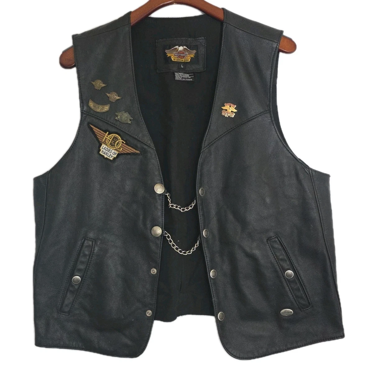 Harley-Davidson Vest Leather Outer Shell Coats, Jackets & Vests