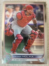 Topps Chrome 2022 # 93 Yadier Molina, Catcher, St. Louis Cardinals