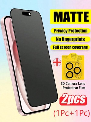 2 in 1 Set: Matte Datenschutzblende und 3D Kameraobjektiv Schutz für Billig24