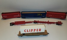 HO- Scale. Vintage Model Train Cars. A Lot of 6 cars. No Boxes. Fair Condition