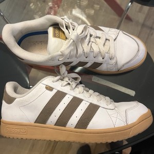 Adidas, Leather Light, Brown And White Tennis Shoe Men’s 12