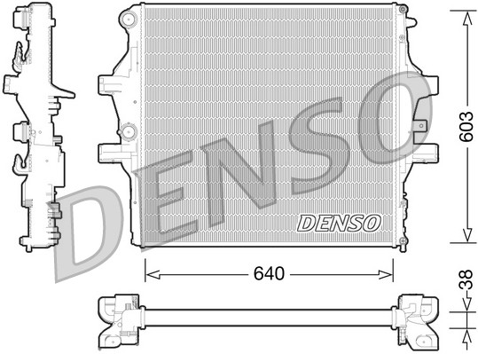 RADIATOR ENGINE COOLING DRM12009 FOR IVECO DAILY/Van/VI/Platform/Chassis 3.0L